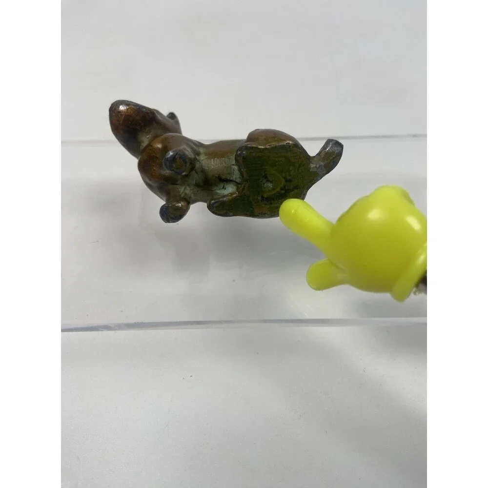 Vtg Cast Metal Scottie Dog Figurine 2” Mid Century Bronze Finish MCM Decor